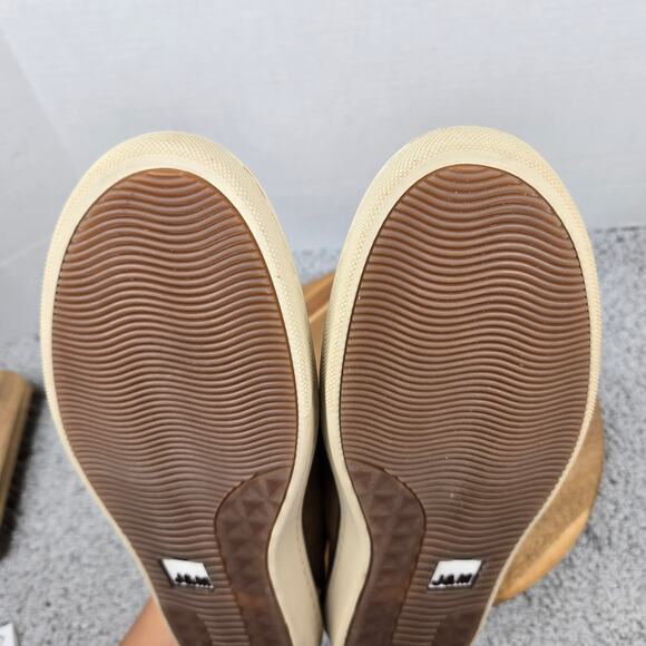 Johnston and Murphy Mens 11.5 McGuffey Brown Burnished Leather Slip On Sneaker - Picture 11 of 13